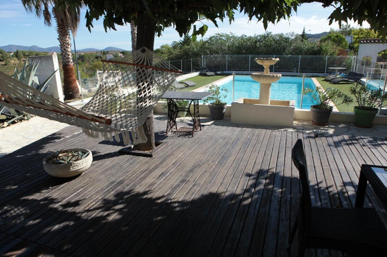 Logis Hotel Le Pressoir Saint-Chinian Eksteriør bilde
